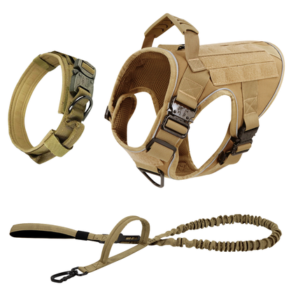 Dog Harness No-Pull Tactical Front Clip With 4 Quick-Release Buckles Reflective Strips Top Handle Fall 2025