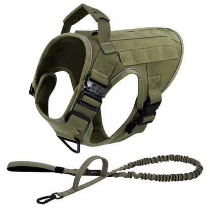 Dog Harness No-Pull Tactical Front Clip With 4 Quick-Release Buckles Reflective Strips Top Handle Fall 2025