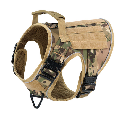 Dog Harness No-Pull Tactical Front Clip With 4 Quick-Release Buckles Reflective Strips Top Handle Fall 2025