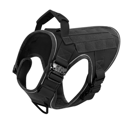 Dog Harness No-Pull Tactical Front Clip With 4 Quick-Release Buckles Reflective Strips Top Handle Fall 2025