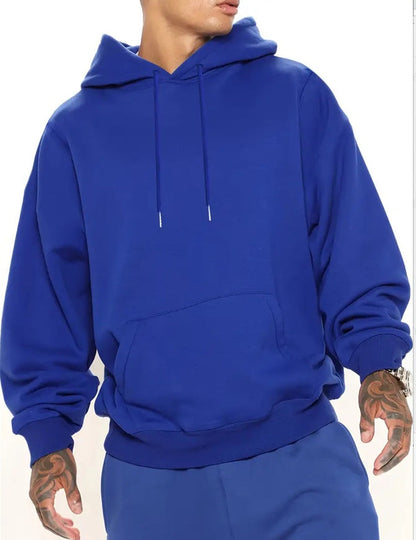 Oversized Men's Hooded Jumper - Relaxed Fit, Casual