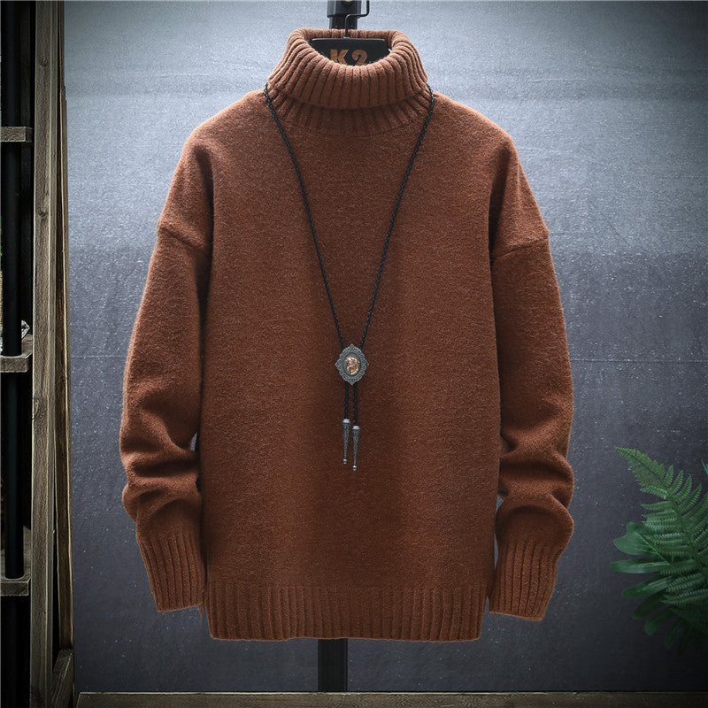 Warmer Jugend-Rollkragenpullover – Lockerer Schnitt, Wollmischung