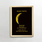 Personalized Moon Phase Art Print - Custom Date Design, Unique Birthday Gift, Handcrafted Lunar Wall Decor