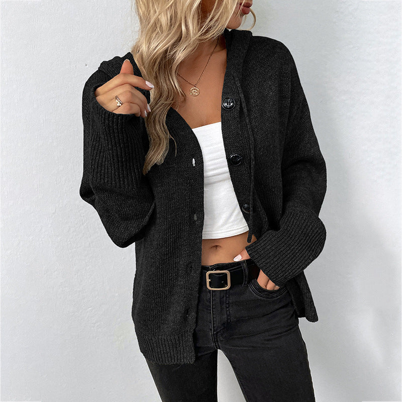 Warm Relaxed Women Cardigan Coat - Oversized Knit, Casual