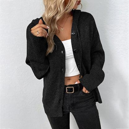 Warm Relaxed Women Cardigan Coat - Oversized Knit, Casual
