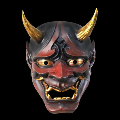 Harpiks Demon Maske Fullt Ansikt Hornet Cosplay Halloween 2025