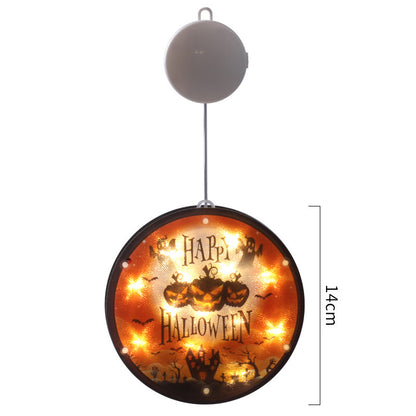 Lanterne LED Halloween 160mm PVC Décor, IP44 Lueur Effrayante