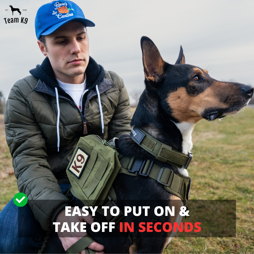 Dog Harness No-Pull Tactical Front Clip With 4 Quick-Release Buckles Reflective Strips Top Handle Fall 2025