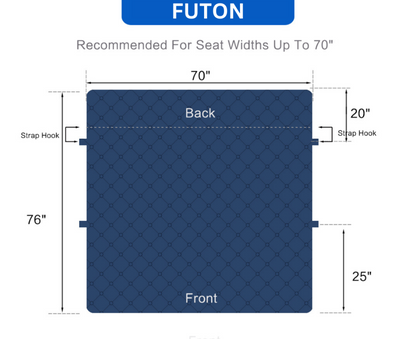 Copertura per divano Protettore per mobili con tasche laterali e cinghie posteriori Colori reversibili Autunno 2025 Amico degli animali domestici