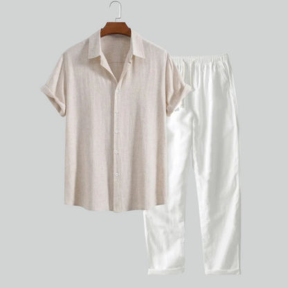 Herre afslappet løstsiddende stranddragt to-delt sæt til sommerferier