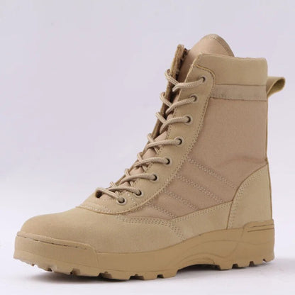 Supportive Men's Tactical Boots - Ankle, Suede, Patrol
