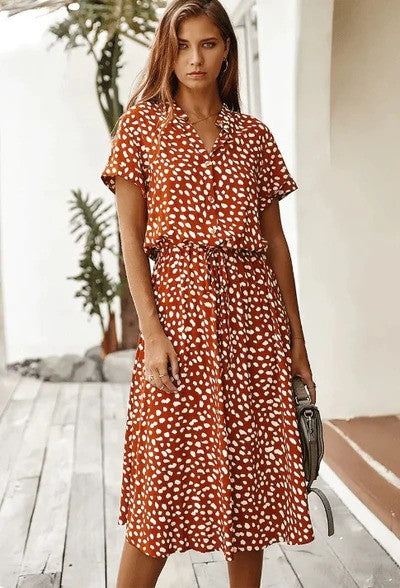 Stylish Women's Summer Dress with Airy Design, Lightweight Fabric, Relaxed Fit for Casual Outings and Holidays-5