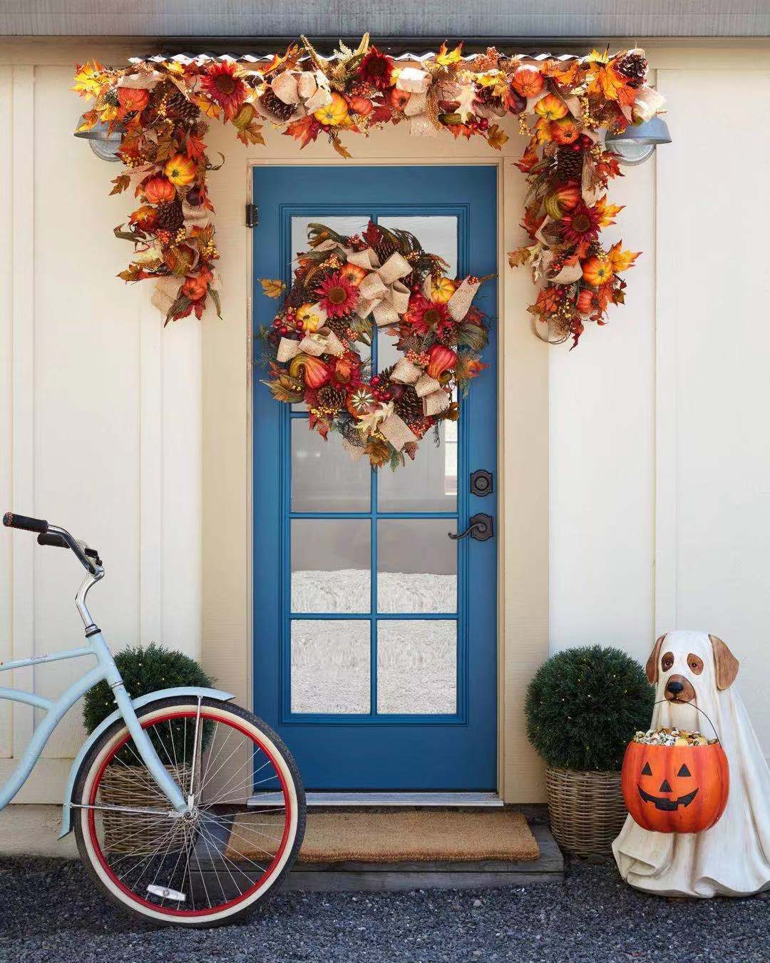 Whimsical Halloween Candy Storage: Resin Puppy Pumpkin Bowl & Cat Bag Ornament for Festive Home Decor