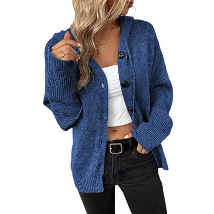 Warm Relaxed Women Cardigan Coat - Oversized Knit, Casual