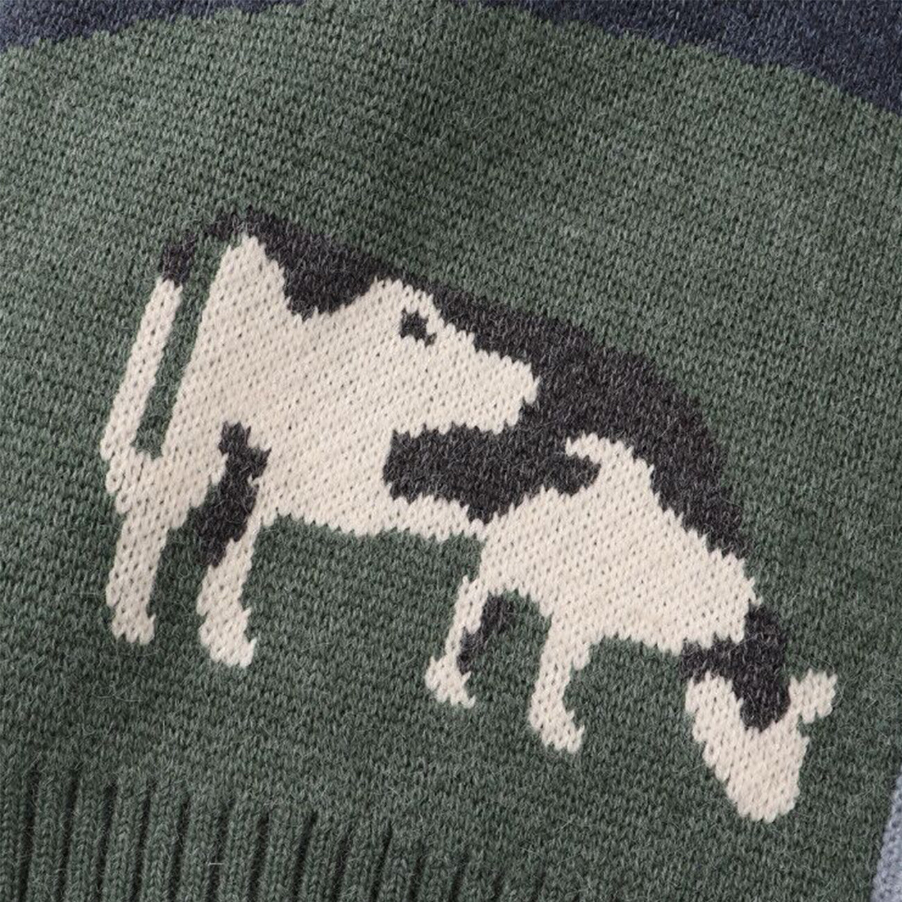 Oversized Relaxed Unisex Cardigan - V Neck Knit Jacquard