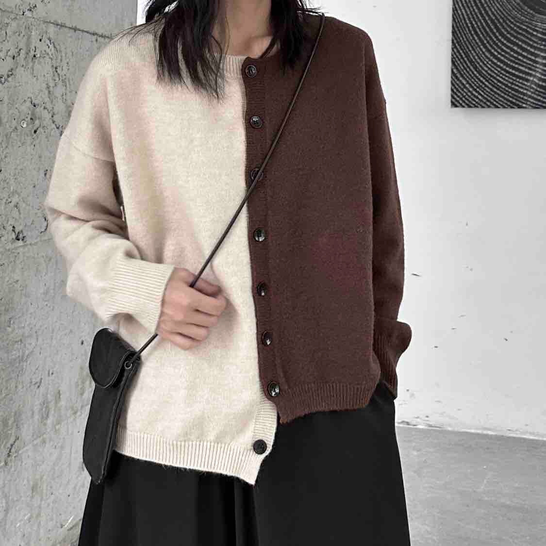 Oversized Women’s Sweater Coat - Button Front, Acrylic