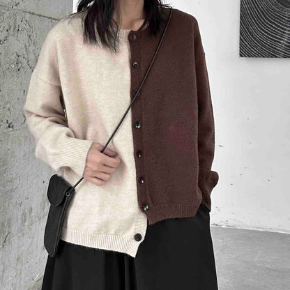 Oversized Women’s Sweater Coat - Button Front, Acrylic