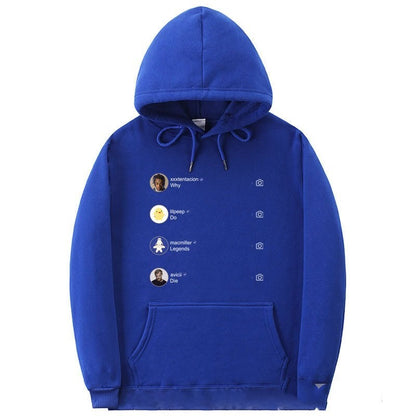 Oversized Men's Hooded Sweater - Relaxed Fit, Fleece Casual