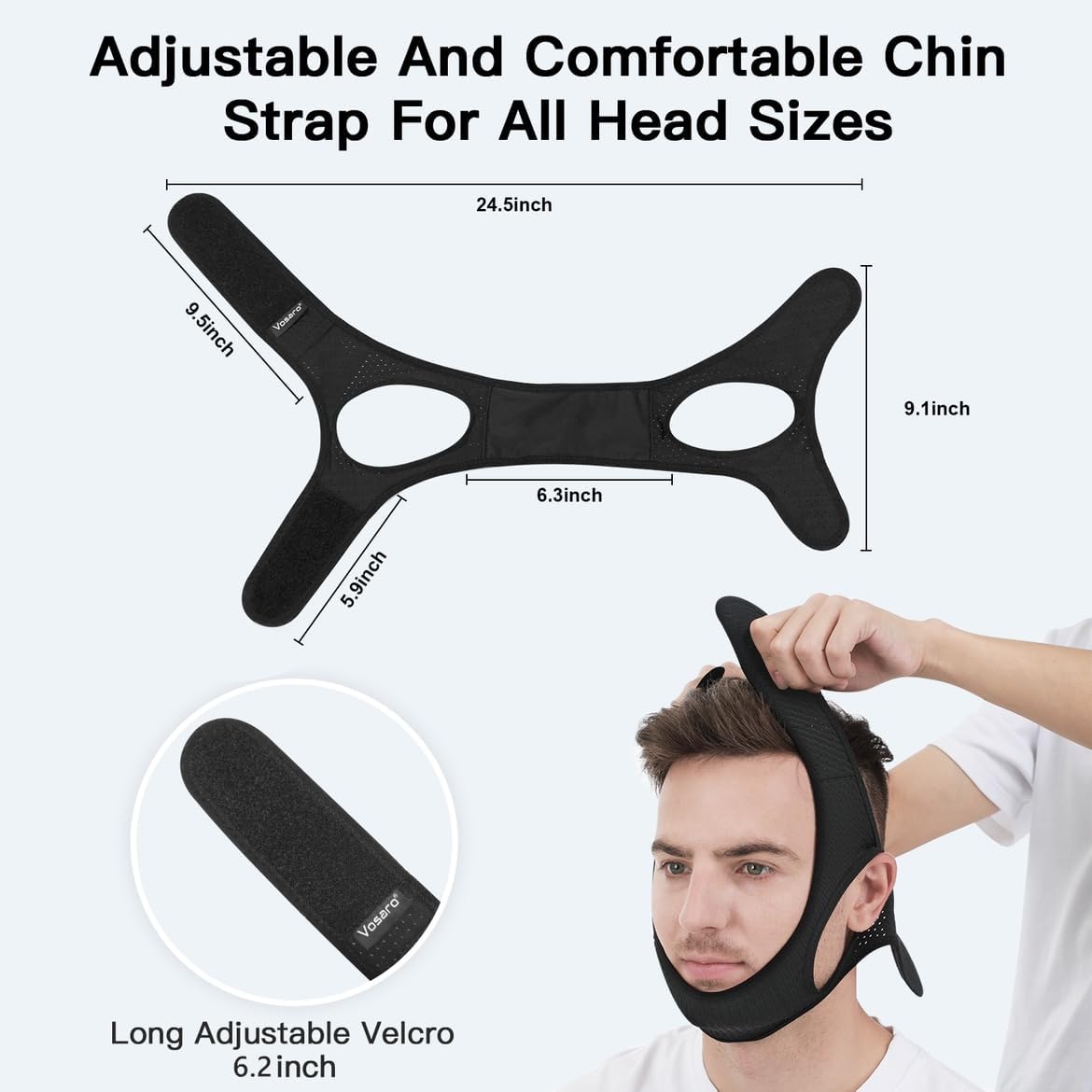 Anti Snoring Chin Strap Breathable Sleep Apnea Aid 2025