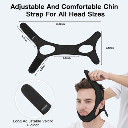 Anti Snoring Chin Strap Breathable Sleep Apnea Aid 2025