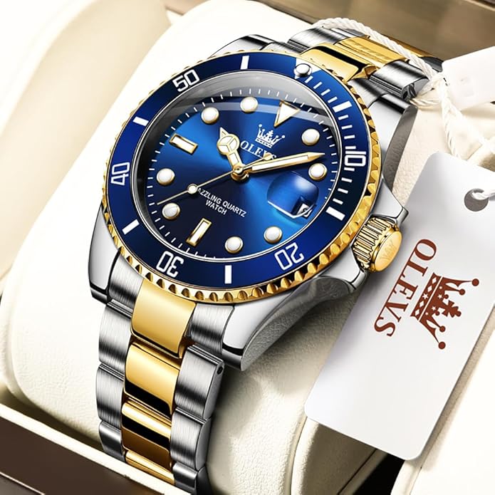 Quartz Watch Stainless Steel Date Classic Dress Watch Gift