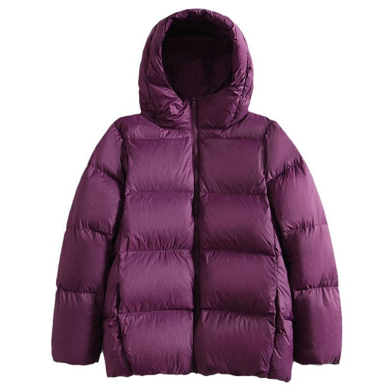 Insulating Padded Jacket - Hooded Short, Cotton, For Winter
