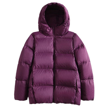 Insulating Padded Jacket - Hooded Short, Cotton, For Winter