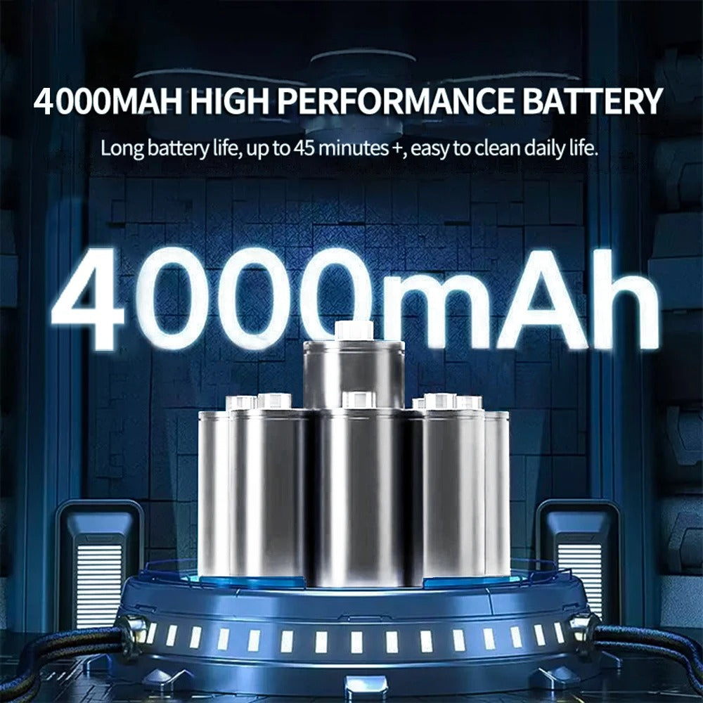 Aspirateur de voiture sans fil 95000Pa portable 4000mAh