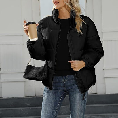 Insulating Women's Puffer Jacket - Quilted, For Winter