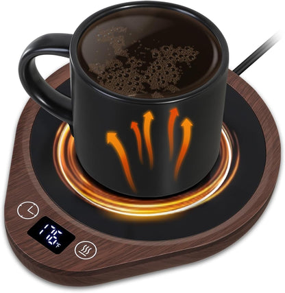 Kaffekopvarmer sæt med 5,5 tommer varmeplade, berøringskontroller, 3 temperaturindstillinger, 4 timers automatisk slukning, tilbage-til-skolen gave 2025