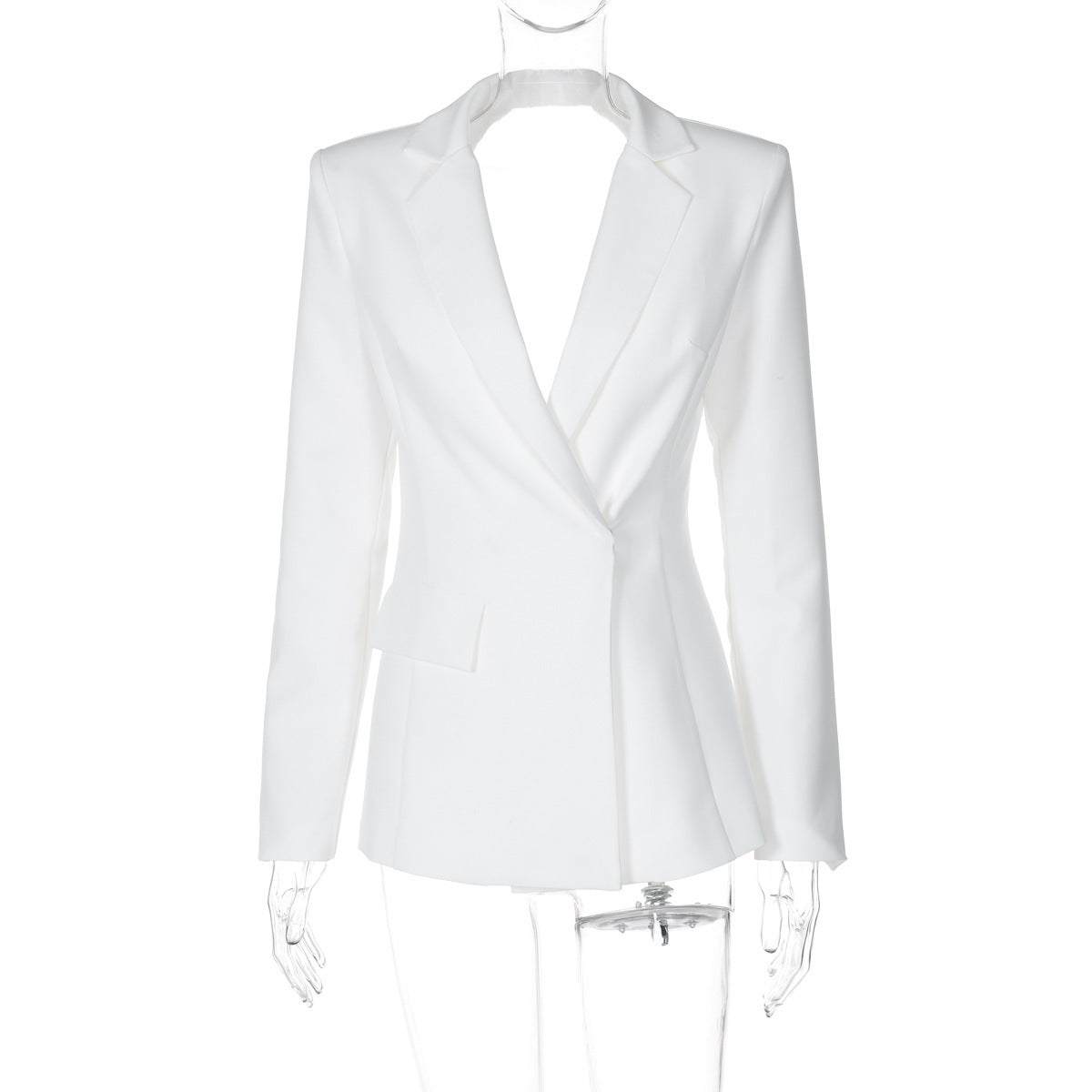 Taillierter Damenblazer - rückenfrei, minimalistisch, Polyester, ideal für Abendveranstaltungen oder formelle Anlässe