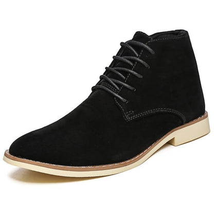 Lightweight Men's Martin Boots - Pointed Toe, Suede