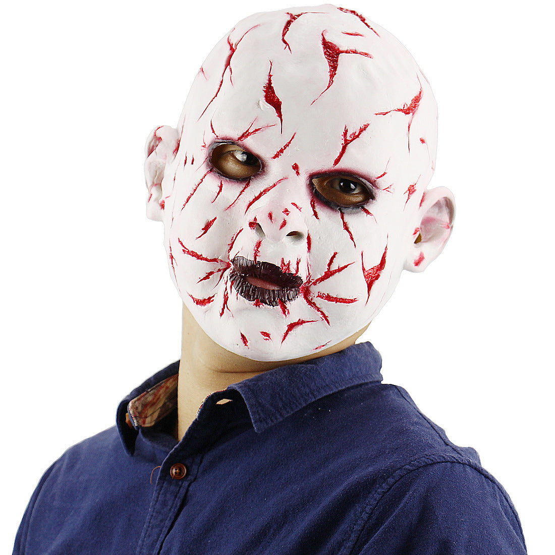 Halloween Zombie Mask Realistisk Latex Cosplay Spöklik