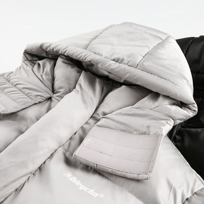 Warm Cozy Puffer Jacket - Oversized Boxy, Polyester