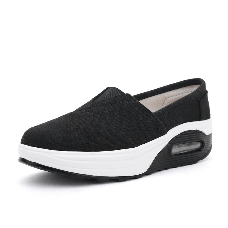 Lightweight, durable women's canvas slip-on shoes – slip-on, canvas, everyday wear