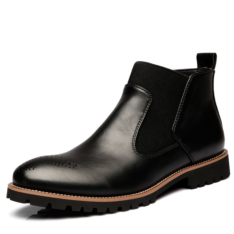 Durable Men's Chelsea Boots - Brogue Ankle, Citywear
