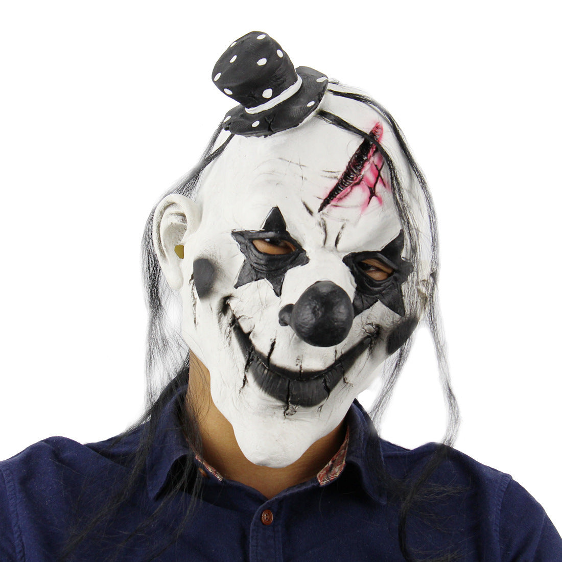 Halloween Zombie Mask Realistisk Latex Cosplay Spöklik