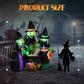 6ft Halloween Inflatable Witches Around Cauldron with LED Lights – Spooky Outdoor Yard Decoration