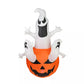 6ft Halloween Inflatable Ghost Popping Out of Pumpkin with LED Lights – Outdoor Yard Decoration for Spooky Displays