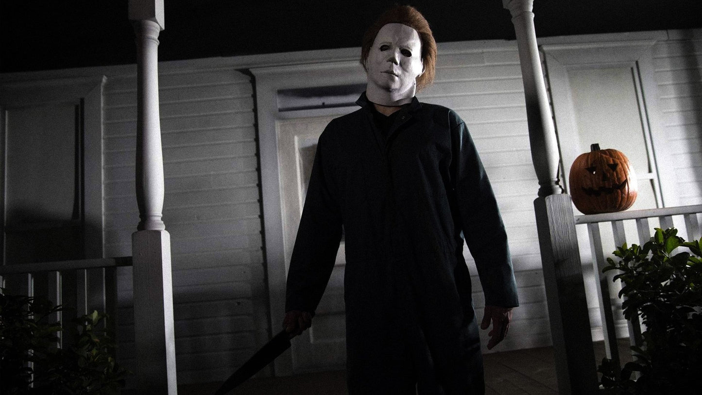 Maschera horror realistica in lattice di schiuma di Michael Myers - Perfetta per feste in costume di Halloween, replica fatta a mano del personaggio iconico