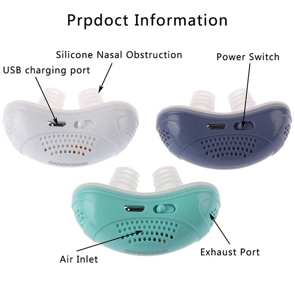 Alternativa de Micro CPAP para Viaje Tapones Nasales Silenciosos para Ayuda para Dormir