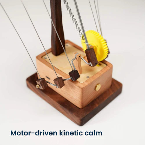 Autómata de Manta Raya de Manivela – Decoración de Madera para Alivio del Estrés