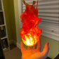 Magical LED Floating Fireball Decoration - Enchanting Halloween Prop for Spooky Parties and Costumes