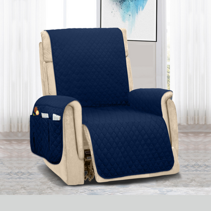 Copertura per divano Protettore per mobili con tasche laterali e cinghie posteriori Colori reversibili Autunno 2025 Amico degli animali domestici