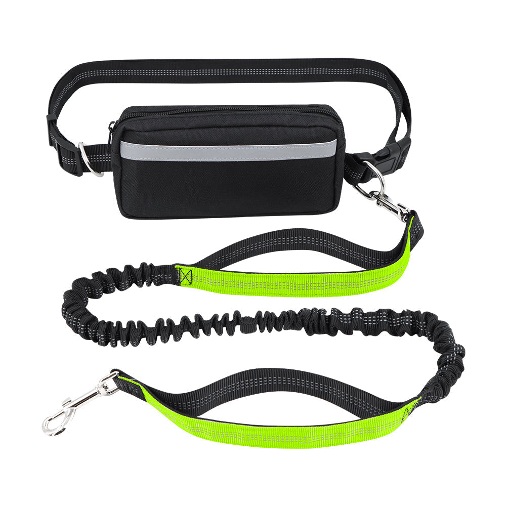 Dog Leash Double-Handle Hands-Free Bungee Reflective Walking Leash Fall 2025 Safe Control