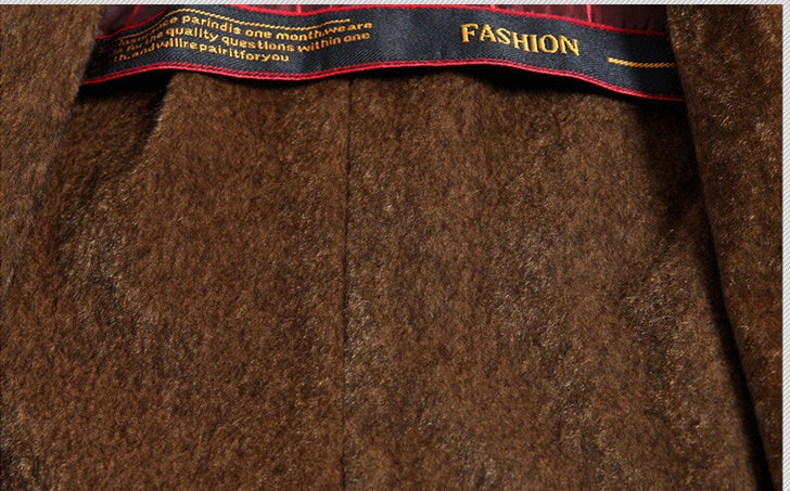 Warm Classic Men's Overcoat - Midlength Wool Cashmere