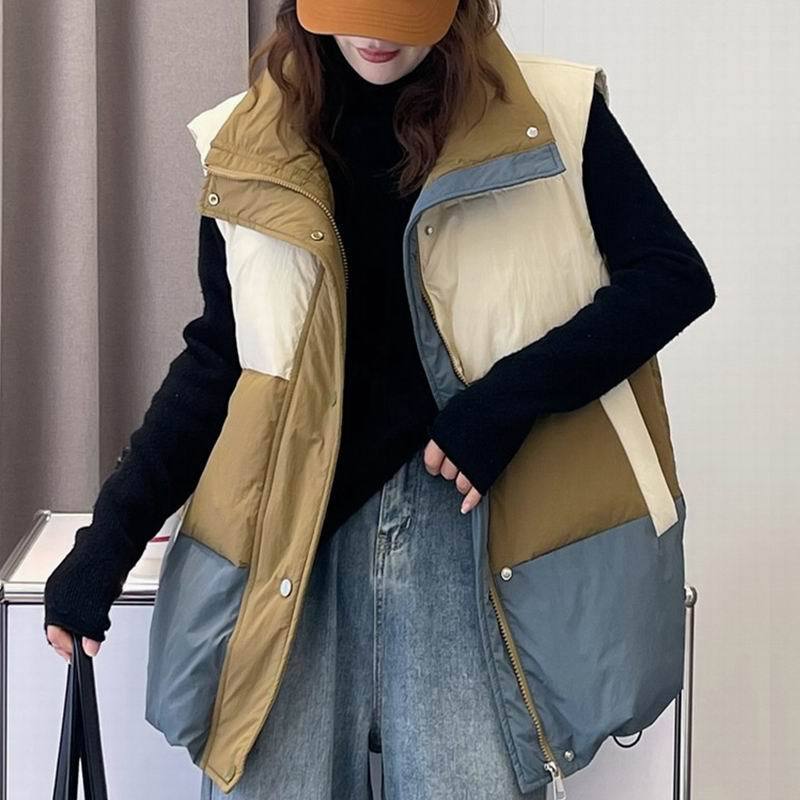 Insulating Women’s Down Vest - Oversized Boxy, Winter