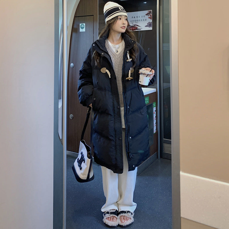 Insulating Women's Down Coat - Oversized Midlength, Winter