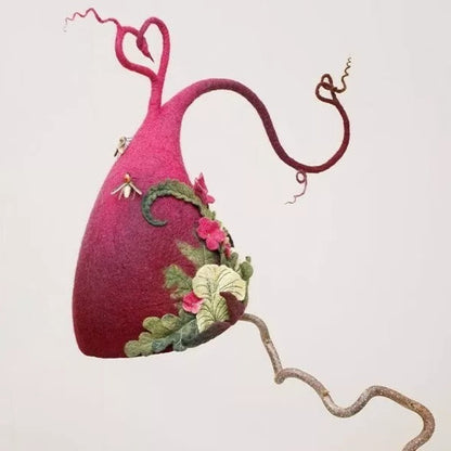 Witch Hat Felt Merino Handmade Halloween 2025 Costume