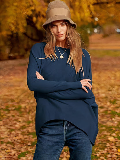 Letvægts damepullover - Oversized strik, til efteråret